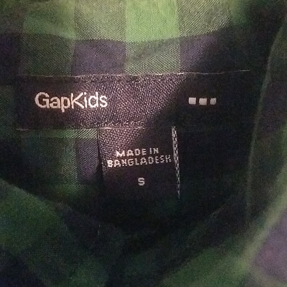 S GAP Boys Light Flannel w/ collar shirt - Picture 2 of 7